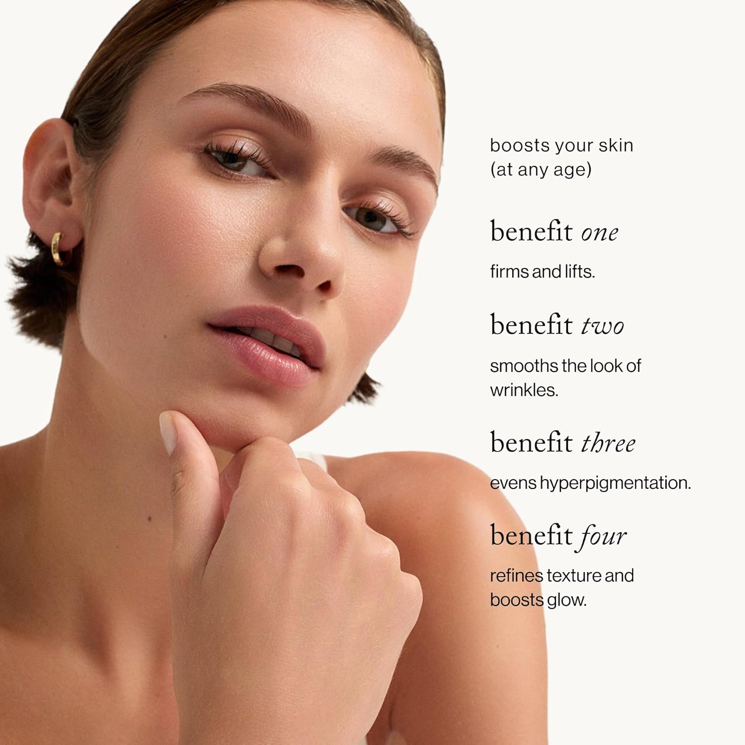 goop Beauty Peptide Serum | Reduces Fine Lines & Wrinkles | Peptides, Ceramides, & Niacinamide | Anti Aging Serum to Improve Firmness & Elasticity | Paraben Free | 1 fl oz - Image 4