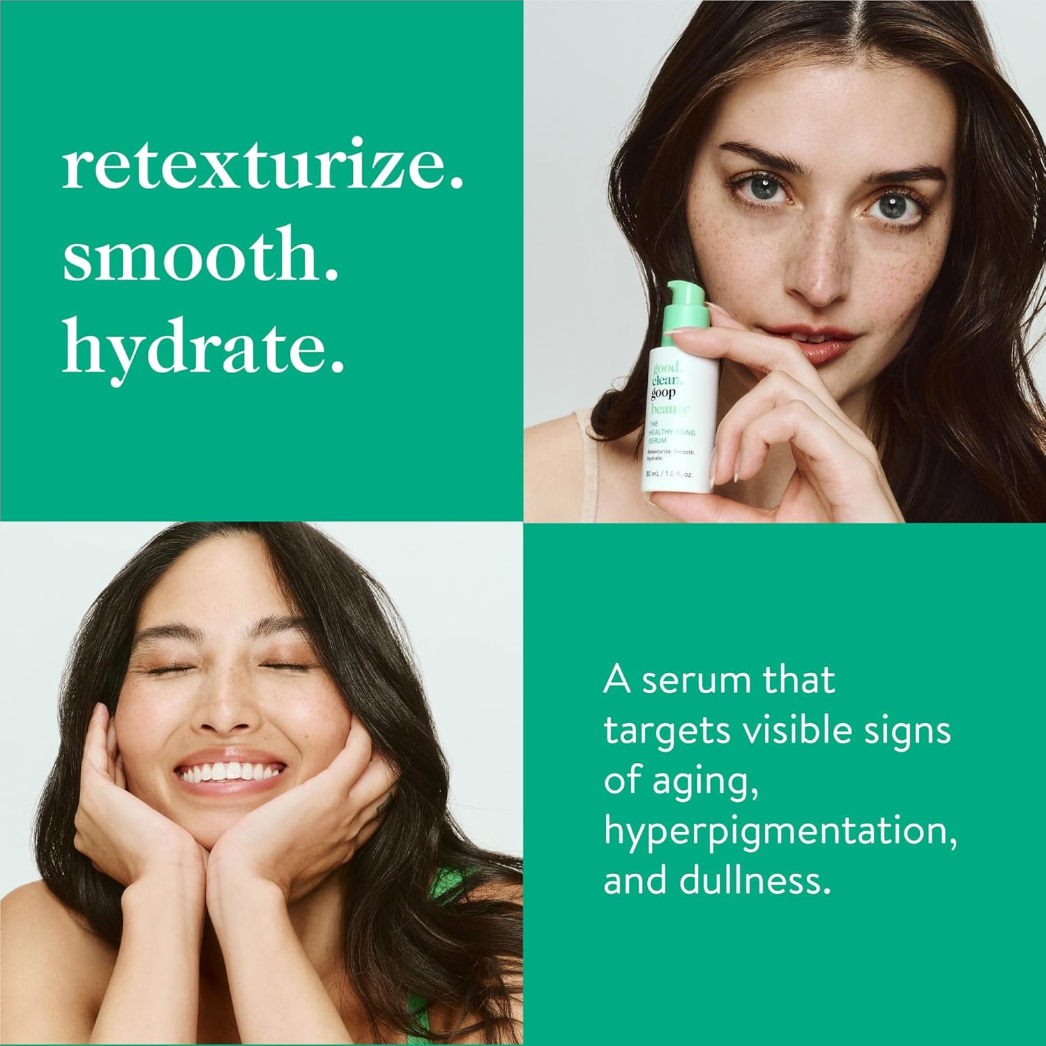 good.clean.goop beauty The Healthy Aging Serum | Facial Serum with Tranexamic Acid, Shikimic Acid & Goji Berry Oil | Serum to Help Smooth Wrinkles and Fine Lines | Anti-Aging Serum | Vegan | 1 Fl oz - Image 3